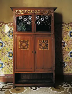 Furnitures Prints: HOMAR i MESQUIDA, Gaspar (1870-1953). Wardrobe. 1901-1907. SPAIN. Reus. Navs House