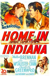 Brennan Prints: HOME IN INDIANA, US poster, top from left: Jeanne Crain