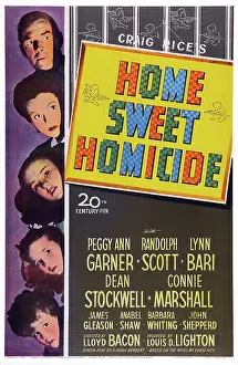Connie Prints: HOME SWEET HOMICIDE, US poster art