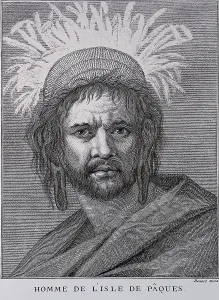 Plumage Prints: Homme de l'Isle de Pques (a man from Easter Island)