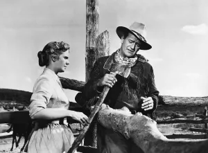 Geraldine Prints: HONDO, Geraldine Page, John Wayne, 1953