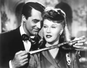 Measuring Tape Prints: ONCE UPON A HONEYMOON, from left: Cary Grant, Ginger Rogers, 1942