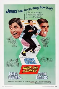 1969 Movies Prints: HOOK, LINE AND SINKER, US poster art, from left: Jerry Lewis (twice), Peter Lawford, 1969
