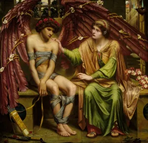English Prints: Hope Comforting Love in Bondage