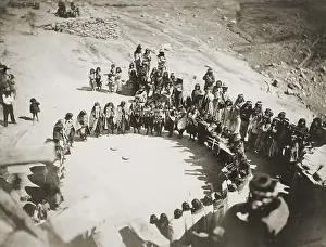 Dance Prints: Hopi women's dance, Oraibi, Ariz. Photographed by John K. Hillers, 1879