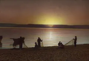 Sunrise Prints: Horizon, Bethlehem, Juda, and Blue Galilee, hand colored photograph, 1925-1946