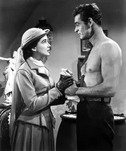 Shirtless Prints: HORIZONS WEST, from left, Julie Adams, Robert Ryan, 1952