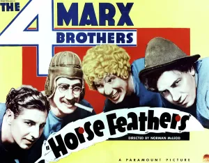 Chico Prints: HORSE FEATHERS, from left: Zeppo Marx, Groucho Marx, Harpo Marx, Chico Marx, 1932