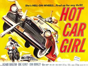 Car Chase Prints: HOT CAR GIRL, 1958