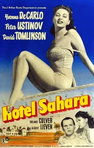 Yvonne Prints: HOTEL SAHARA, top: Yvonne DeCarlo