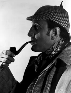 Tweed Cap Prints: THE HOUND OF THE BASKERVILLES, Basil Rathbone as Sherlock Holmes, 1939