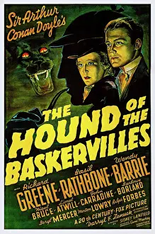 Greene Prints: THE HOUND OF THE BASKERVILLES, US poster art