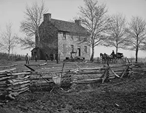 African Americans Prints: House on the battlefield in March 1862