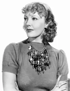 Statement Necklace Prints: THE HOUSE ACROSS THE BAY, Gladys George, wearing a charm necklace, 1940