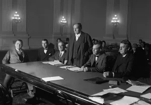Darrow Prints: The House Committee in the District of Columbia holding hearings on a bill to abolish capital punishment listens to
