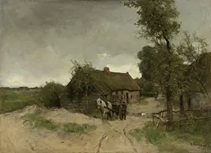 Peasants Prints: House on the Dirt Road, by Anton Mauve