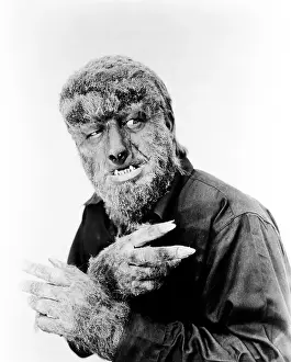 Supernatural Prints: HOUSE OF DRACULA, Lon Chaney, Jr. as The Wolf Man, 1945