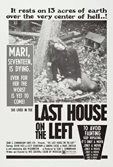 Exploitation Prints: THE LAST HOUSE ON THE LEFT, US poster art, Sandra Peabody, 1972