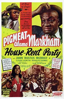 Images Dated 28th May 2015: HOUSE-RENT PARTY, US poster art, top right: Dewey Pigmeat Markham, 1946