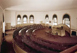 1790s Prints: The House of Representatives Chamber was on the first floor of the State House in Philadelphia