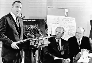 Melvin Prints: Three House Republicans offer a critique on US Vietnam policy. L-R: Reps