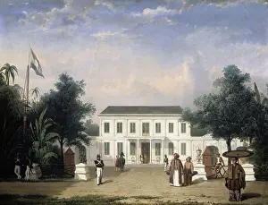 Dutch East Indies Prints: House on the Rijswijk, Batavia (Jalan Veteran)