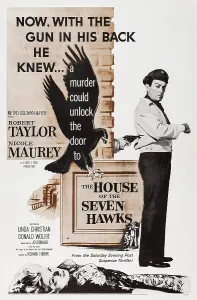 Hawk Prints: THE HOUSE OF THE SEVEN HAWKS, US poster art, Robert Taylor, 1959