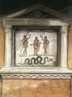 Crome Prints: Household shrine. 1st c. BC. ITALY