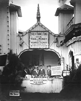 Images Dated 3rd December 2012: Housewives Army, Food for France Fund booth at Connecticut State Fair