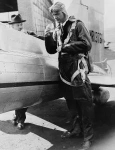 Images Dated 9th May 2008: Howard Hughes (1905-1976), in flight uniform