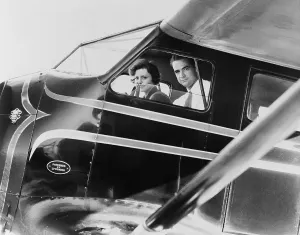 Flyers Prints: Howard Hughes and actress Nancy Carroll just before taking off for Los Angeles