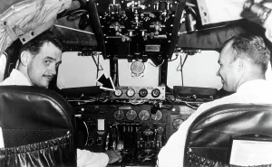 Producer Prints: HOWARD HUGHES, flying the first radar-equipped passenger plane