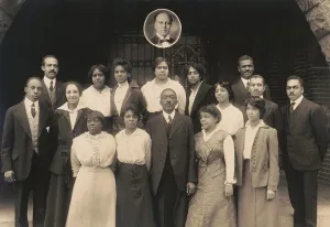 Three Quarter Length Prints: Howard University Law School class at Rankin Hall, Washington, D.C, ca. 1910-1919