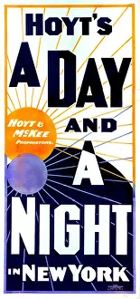 Graphic Design Prints: Hoyt's A day and a night in New York