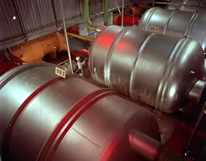 Physics Prints: Huge compressors and converters at the Atomic Energy Commission's Oak Ridge Gaseous Diffusion Plant