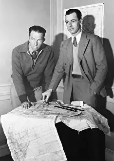 Records Prints: Hugh Herndon Jr. (right) and Clyde Panborn