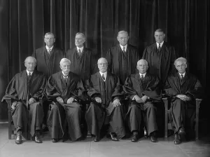 Legal Prints: Hughes Court. United States Supreme Court group portrait