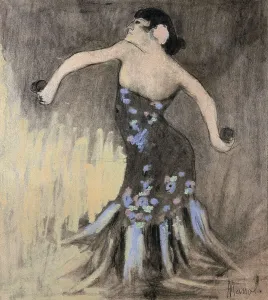 1901 Prints: HUGUE, Manolo (1872-1945). Flamenco dancer