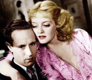 Ostrich Feathers Prints: OF HUMAN BONDAGE, from left: Leslie Howard, Bette Davis, 1934
