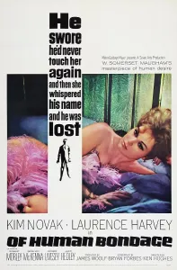 Feathers Prints: OF HUMAN BONDAGE, US poster art, Kim Novak, 1964