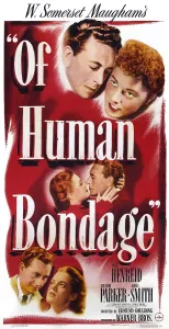 Janis Prints: OF HUMAN BONDAGE, US poster, top from left: Paul Henreid