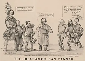 Robert E Prints: Humorous political cartoon promoting the election of Gen. Ulysses Grant in 1868