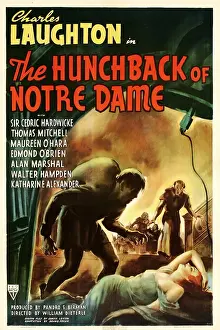 Laying Down Prints: THE HUNCHBACK OF NOTRE DAME, 1939, poster art
