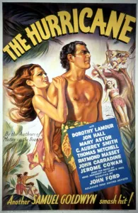 Lamour Prints: HURRICANE, Dorothy Lamour, Jon Hall, 1937