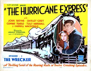 Railroad Prints: THE HURRICANE EXPRESS, Shirley Grey, John Wayne, 1932