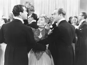 Melvyn Prints: TOO MANY HUSBANDS, from left: Fred MacMurray, Jean Arthur, Melvyn Douglas, 1940