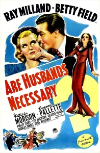 Images Dated 6th June 2013: ARE HUSBANDS NECESSARY, US poster