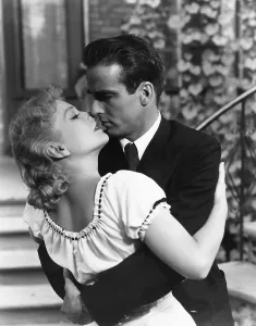 Peasant Blouse Prints: I CONFESS, from left, Anne Baxter, Montgomery Clift, 1953