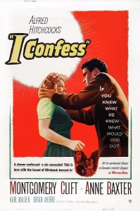 Hands On Face Prints: I CONFESS, from left: Anne Baxter, Montgomery Clift, 1953