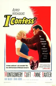 2005 Prints: I CONFESS, US poster art, from left: Anne Baxter, Montgomery Clift, 1953
